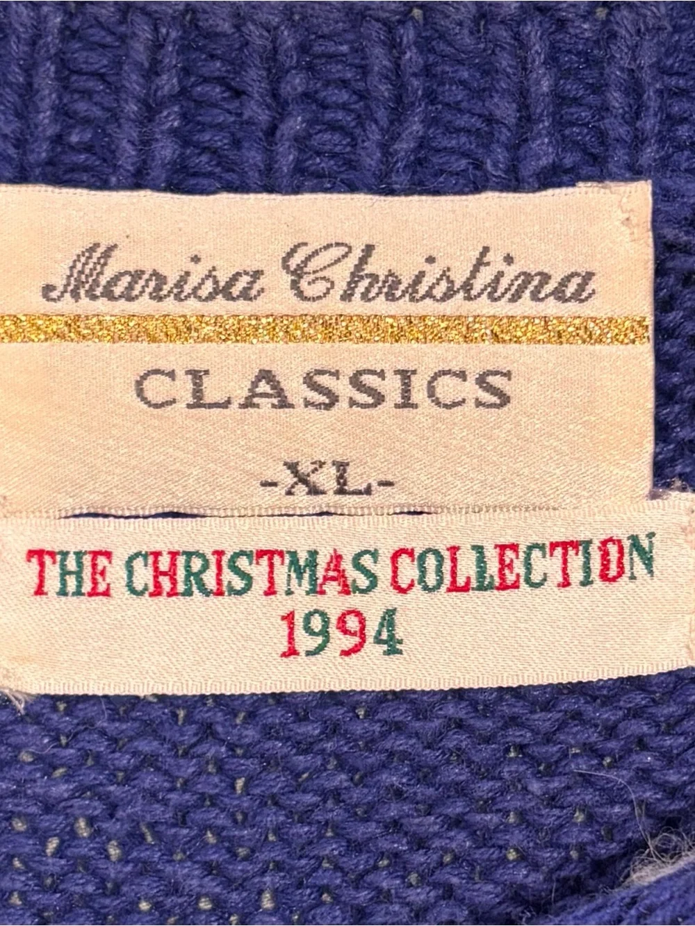 Marisa Christina Classics The Christmas Collection 1994 Unisex Sz XL Snowmen